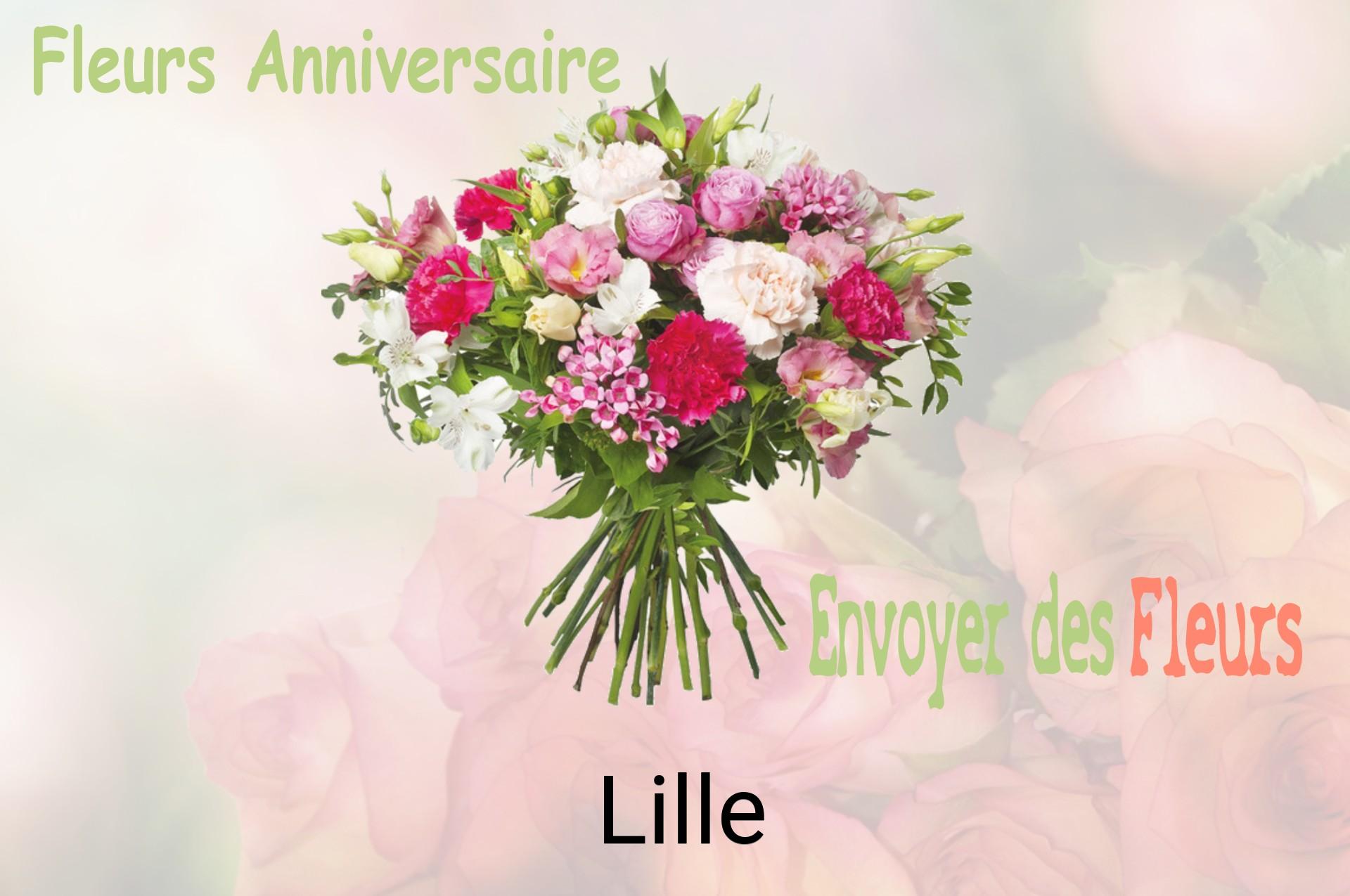 Bouquet de fleurs d’anniversaire livré à Lille
